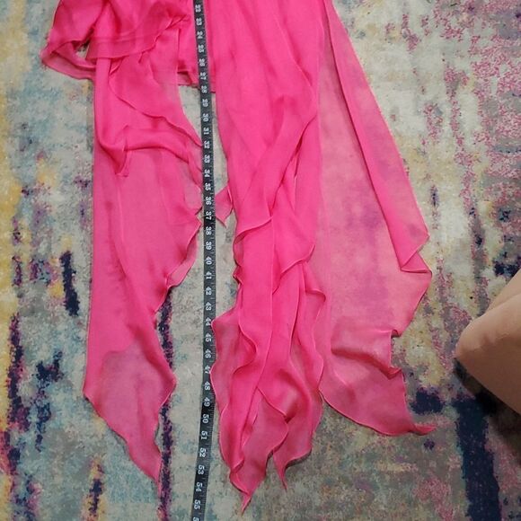 Vintage Y2K Barbie Pink Cache Prom Dress Size 6 - Picture 16 of 16